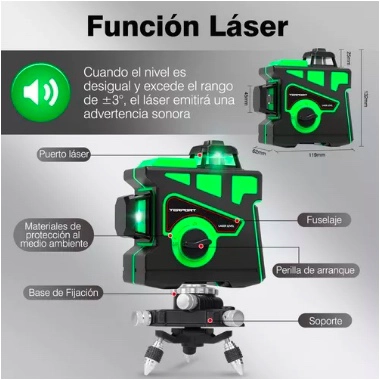 NIVEL LÁSER, HERRAMIENTA DE AUTONIVELACIÓN - 3