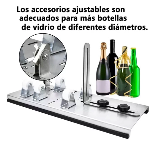 CORTADOR DE BOTELLAS DE VIDRIO + KIT ACCESORIOS - 4