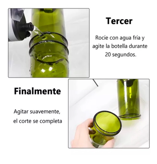 CORTADOR DE BOTELLAS DE VIDRIO + KIT ACCESORIOS - 7