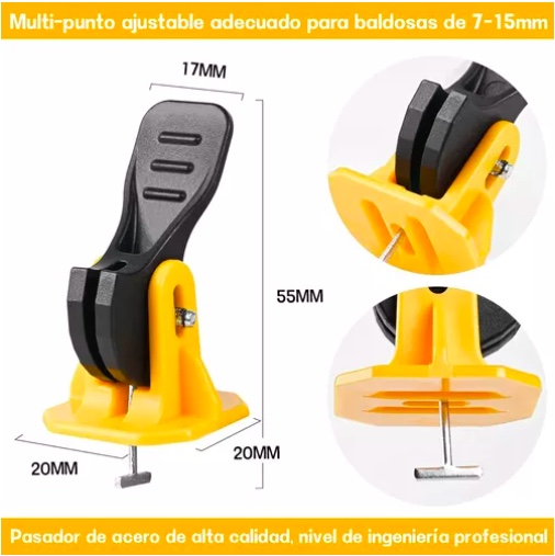 NIVELADOR RIQUI CERÁMICA REUTILIZABLES 1.5 MM 50 PIEZAS - 4