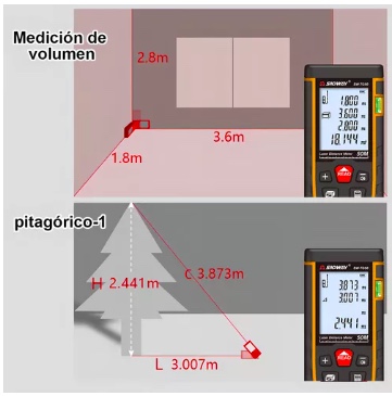 MEDIDOR DISTANCIA RIQUI LASER DIGITAL 50 METROS - 4