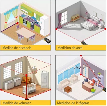 MEDIDOR DISTANCIA RIQUI LASER DIGITAL 50 METROS - 6