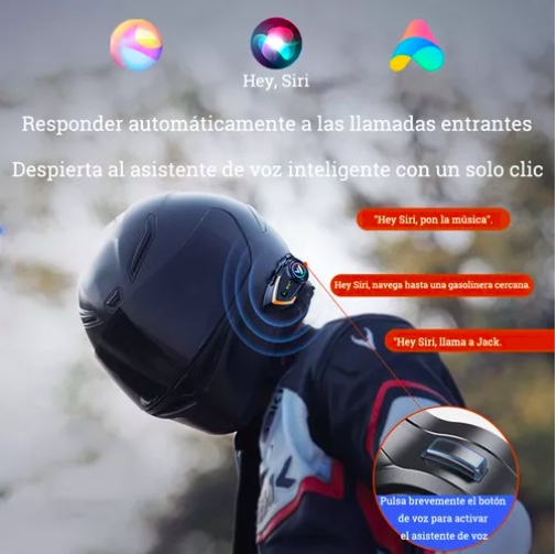 INTERCOMUNICADOR RIQUI CASCO MOTO BLUETOOTH - 8