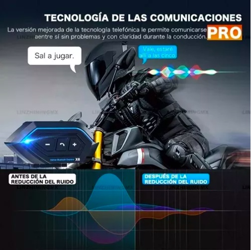AUDÍFONOS PARA CASCO DE MOTOS RIQUI BLUETOOTH IMPERMEABLES - 4