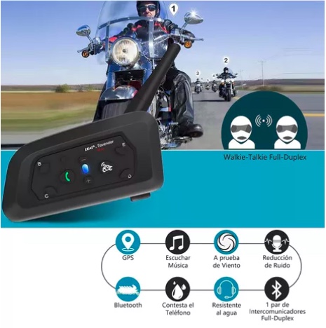 INTERCOMUNICADOR RIQUI V6PRO PARA CASCO DE MOTOCICLETA - 6