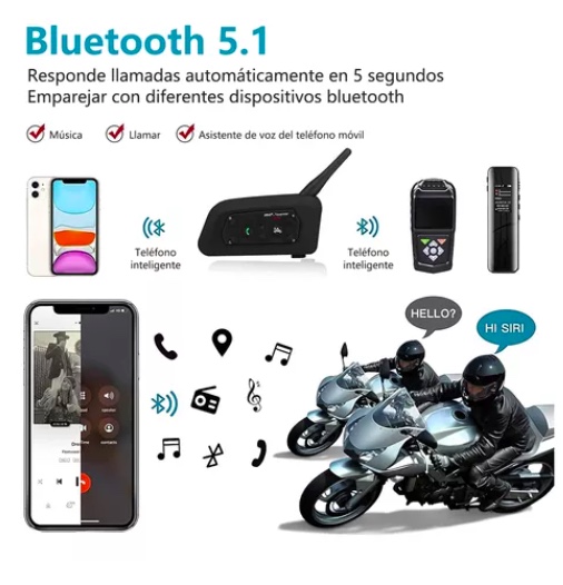 INTERCOMUNICADOR RIQUI V6PRO PARA CASCO DE MOTOCICLETA - 8