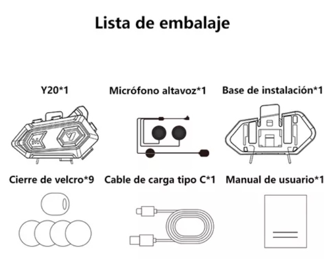 CASCO INTERCOMUNICADOR RIQUI MOTO BLUETOOTH - 5