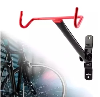 SOPORTE HORIZONTAL ROJO Y NEGRO DE PARED PARA BICICLETA/Z16 - 2