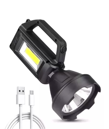 LINTERNA LED RECARGABLE ALTO ALCANCE PORTATIL - 1