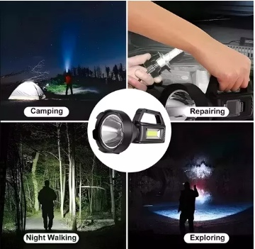 LINTERNA LED RECARGABLE ALTO ALCANCE PORTATIL - 4