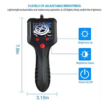 ENDOSCOPIO AUTOMOTRIZ CÁMARA DE INSPECCIÓN PARA AUTOS - 6