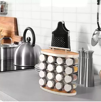 SET CONDIMENTERO ESPECIERO PARA COCINA 16 PCS - 2