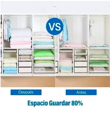 PACK 12 BOLSAS ORGANIZADORAS AL VACIO CON BOMBA MANUAL - 4