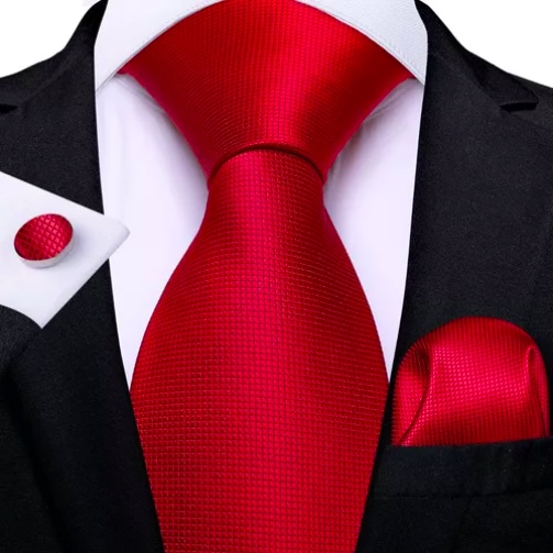 CORBATA SEDA HOMBRE, PAÑO Y COLLERAS - 1