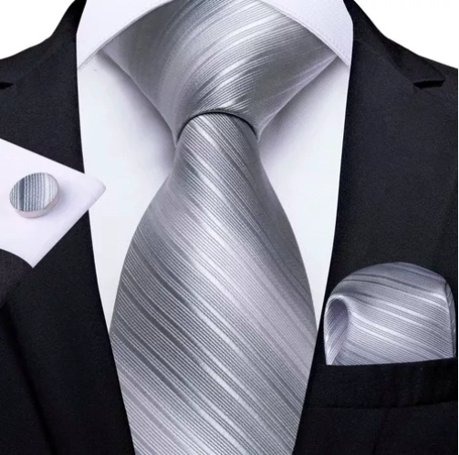CORBATA SEDA HOMBRE, PAÑO Y COLLERAS - 1