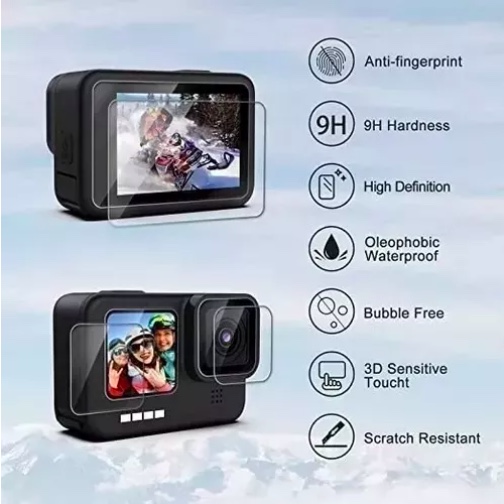 PROTECTOR DE VIDRIO RIQUI TEMPLADO GOPRO HERO 9 - 4