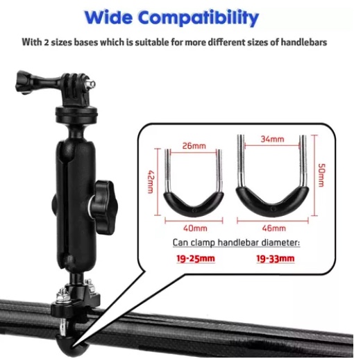 SOPORTE DE BICICLETA/MOTOCICLETA PARA GOPRO - 3