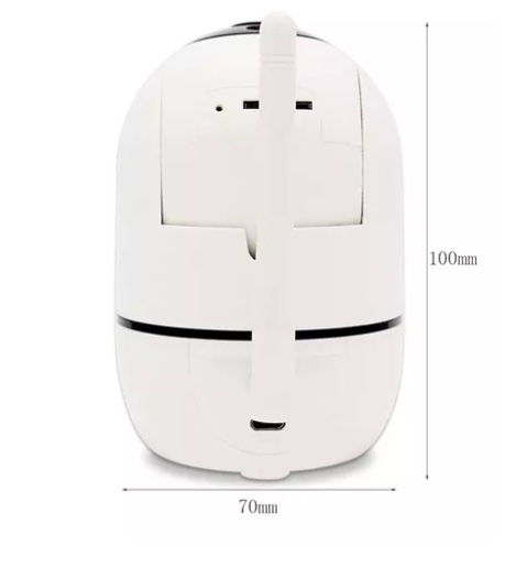 CÁMARA RIQUI MINI INTELIGENTE MONITOR BEBÉ SENSOR MOVIMIENTO BLANCO - 5
