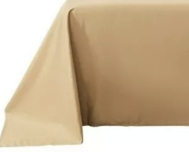 JUEGO DE SÁBANA KING POLI ALGODÓN - 4 PIEZAS BEIGE - 4