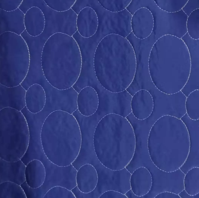 CUBRECAMA QUILT COBERTOR KING AZUL - 2