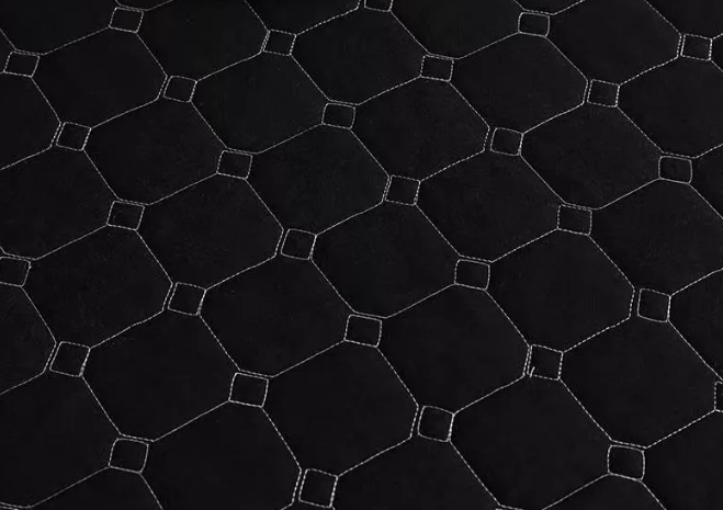 CUBRECAMA QUILT COBERTOR KING. BLANCO Y NEGRO - 4