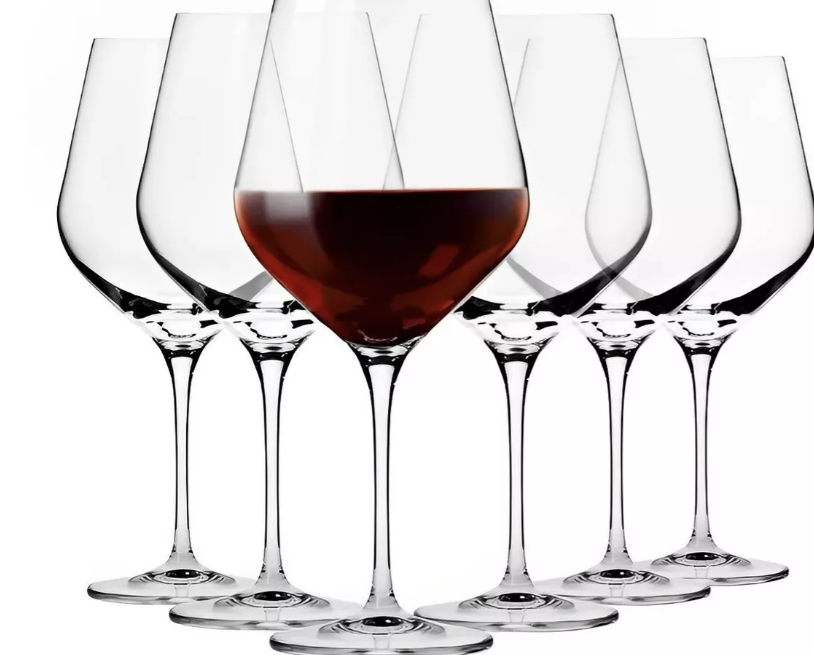 SET 6 COPAS 507ML VINO TINTO COCTEL APEROL BRUNELLO CRISTAR COLOR TRANSPARENTE - 1