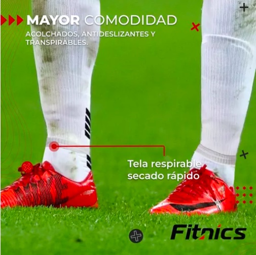 PACK 2 CALCETINES UNISEX RIQUI NEGRO MEDIAS FUTBOL ANTIDESLIZANTE - 3