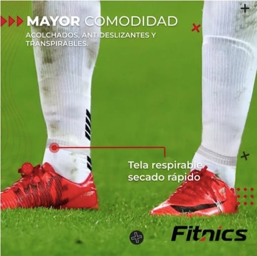 MEDIAS CALCETAS FUTBOL ANTIDESLIZANTE SET 2 - 3