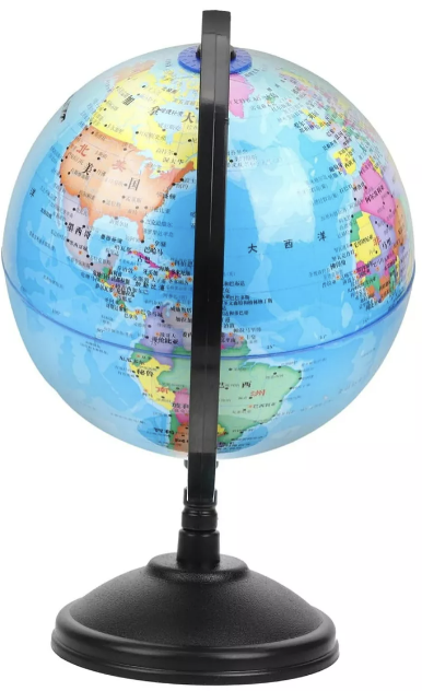 GLOBO TERRAQUEO GIRATORIO CON BASE 14.2CM - 3