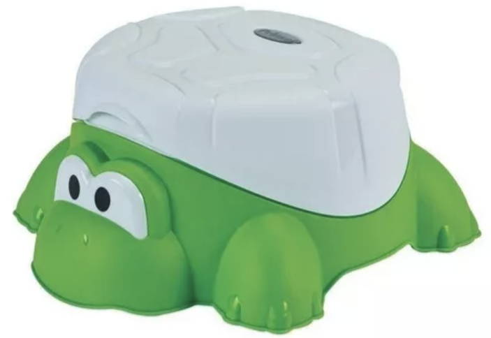 BAÑO ENTRENADOR DE BEBE PRINSEL KELO BANQUITO CONTENDEDOR COLOR VERDE - 1
