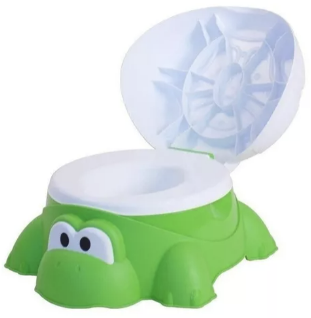 BAÑO ENTRENADOR DE BEBE PRINSEL KELO BANQUITO CONTENDEDOR COLOR VERDE - 2