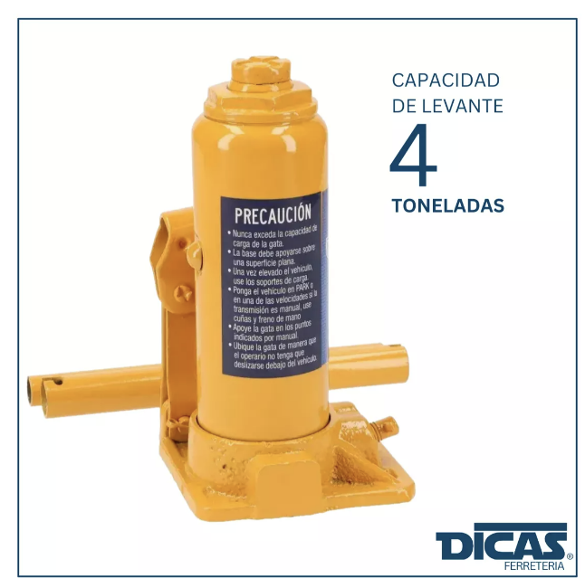 GATA BOTELLA HIDRÁULICA 4 TONELADAS PROFESIONAL CON MALETA - 4