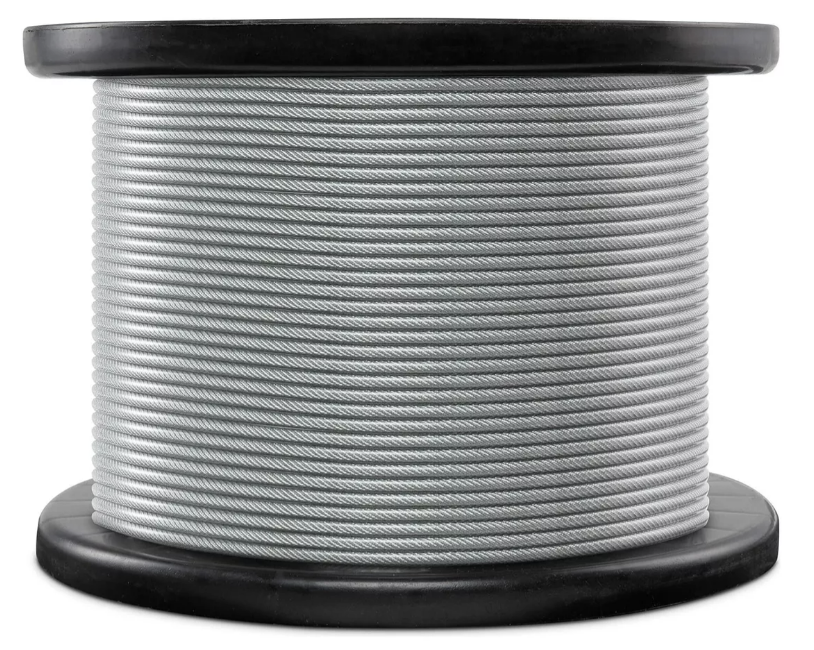 PIOLA RIQUI O CABLE 5 MM ROLLO 100 MTS GALVANIZADO ACERO - 1