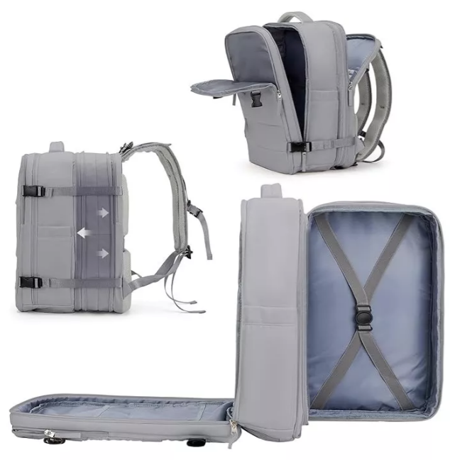 MOCHILA DE VIAJE IMPERMEABLE AVIÓN APROBADO CAPACIDAD DE 40L - 1