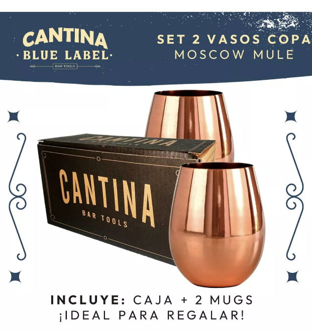 VASOS COBRE LISO 500ML - 3