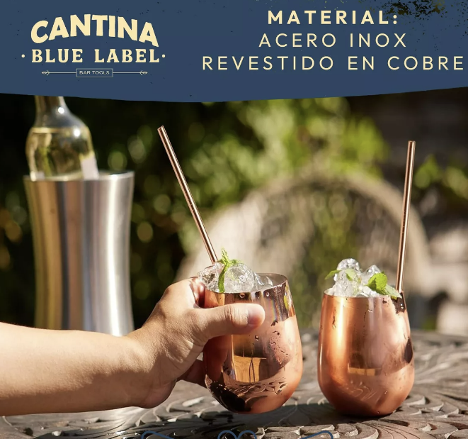 VASOS COBRE LISO 500ML - 4