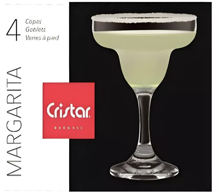 SET 4 COPAS MARGARITA 266ML LÍNEA CRISTAR - 3