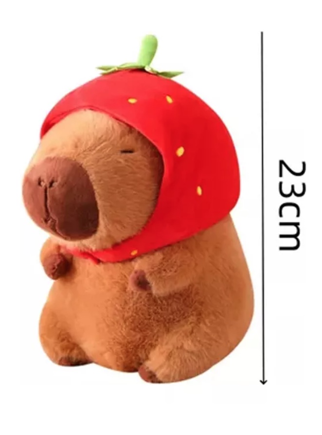 23 Cm Peluche Decorativo Capibara De Para Muñecas, De Color Strawberry - 2