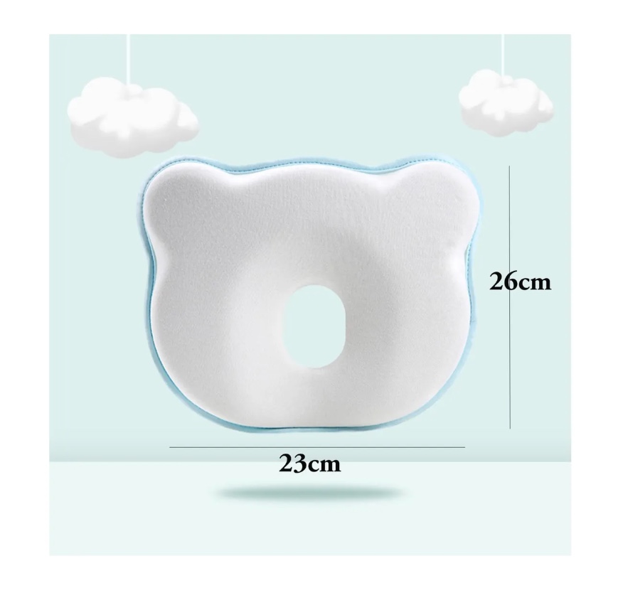 ALMOHADA COJÍN BEBÉ ANTI-PLAGIOCEFALIA CABEZA PLANA Y FUNDA - 5