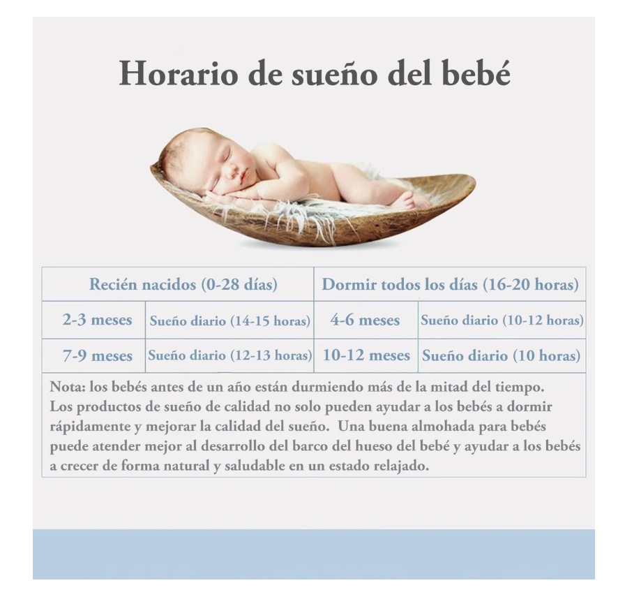 ALMOHADA COJÍN BEBÉ ANTI-PLAGIOCEFALIA CABEZA PLANA Y FUNDA - 6