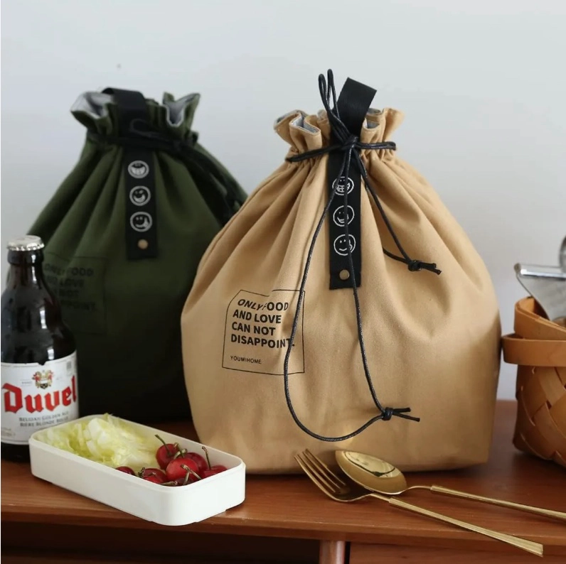 Bolsa De Almuerzo Aislada Con Cordón - 5