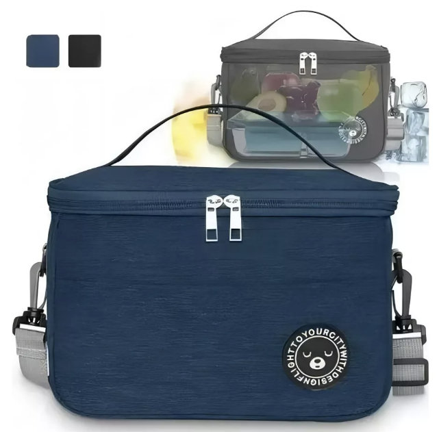 LONCHERA TÉRMICA PARA ALIMENTOS, FRÍO Y CALOR AZUL - 1