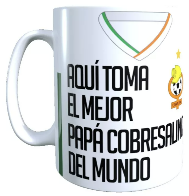 TAZA COBRESAL CON APELLIDO MEJOR PAPÁ, REGALO DIA DEL PADRE - 1