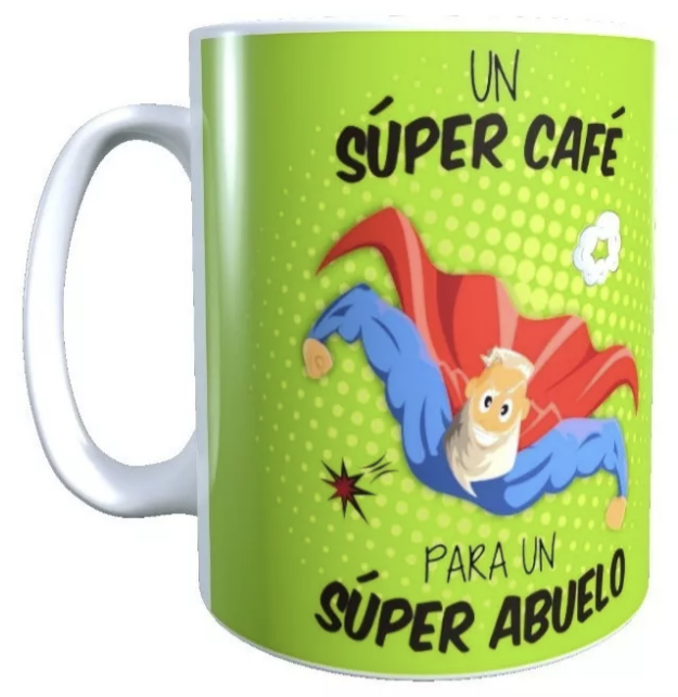 TAZA TAZÓN DÍA DEL PADRE, UN SUPER CAFE PARA UN SUPER ABUELO - 1