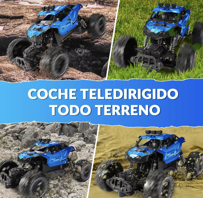 CARRO RIQUI CONTROL REMOTO ESCALADA JUGUETES NIÑOS + 2 PILAS - 4
