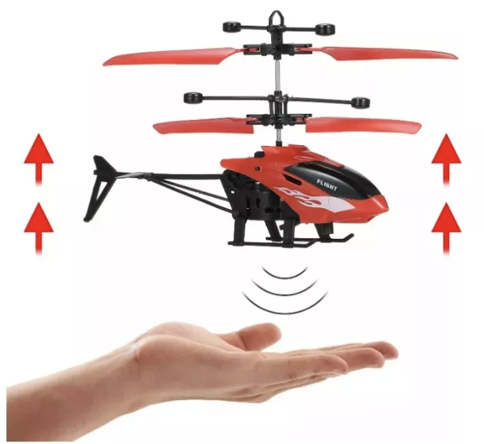HELICÓPTERO RIQUI A CONTROL REMOTO RECARGABLE NIÑOS AZUL - 1