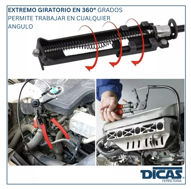 ALICATE RIQUI ABRAZADERA FLEXIBLE MANGUERA MOTOR - 4