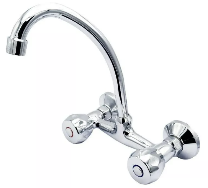 LLAVE RIQUI COMBINACION LAVAPLATOS AL MURO ACCESORIOS - 1