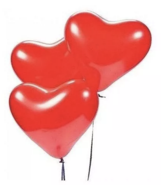 GLOBO RIQUI CORAZÓN X 6 DÍA DE LOS ENAMORADOS COTILLÓN ACTIVARTE - 1