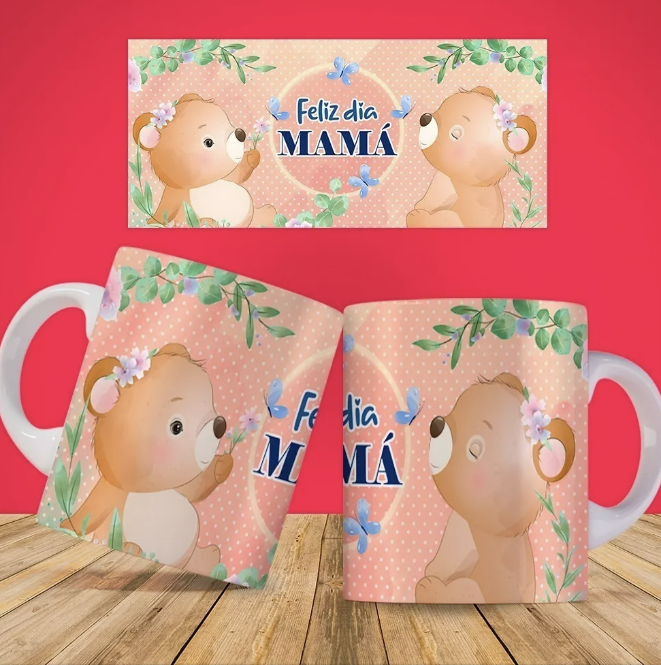 16 PLANTILLAS SUBLIMACIÓN TAZAS FELIZ DÍA DE MAMÁ 2022 - 3